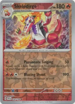 Pokémon Trading Card Game Scarlet & Violet Skeledirge (Rev. Holo)