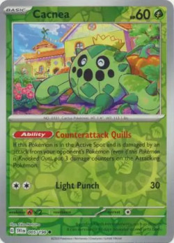 Pokémon Trading Card Game Scarlet & Violet Cacnea (Rev. Holo)