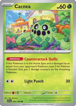 Pokémon Trading Card Game Scarlet & Violet Cacnea