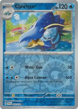 Pokémon Trading Card Game Scarlet & Violet Clawitzer (Rev. Holo)