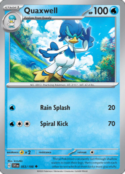 Pokémon Trading Card Game Scarlet & Violet Quaxwell