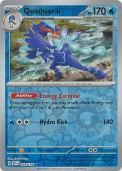 Pokémon Trading Card Game Scarlet & Violet Quaquaval (Rev. Holo)