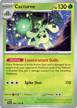 Pokémon Trading Card Game Scarlet & Violet Cacturne