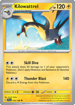 Pokémon Trading Card Game Scarlet & Violet Kilowattrel