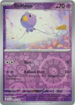 Pokémon Trading Card Game Scarlet & Violet Drifloon (Rev. Holo)